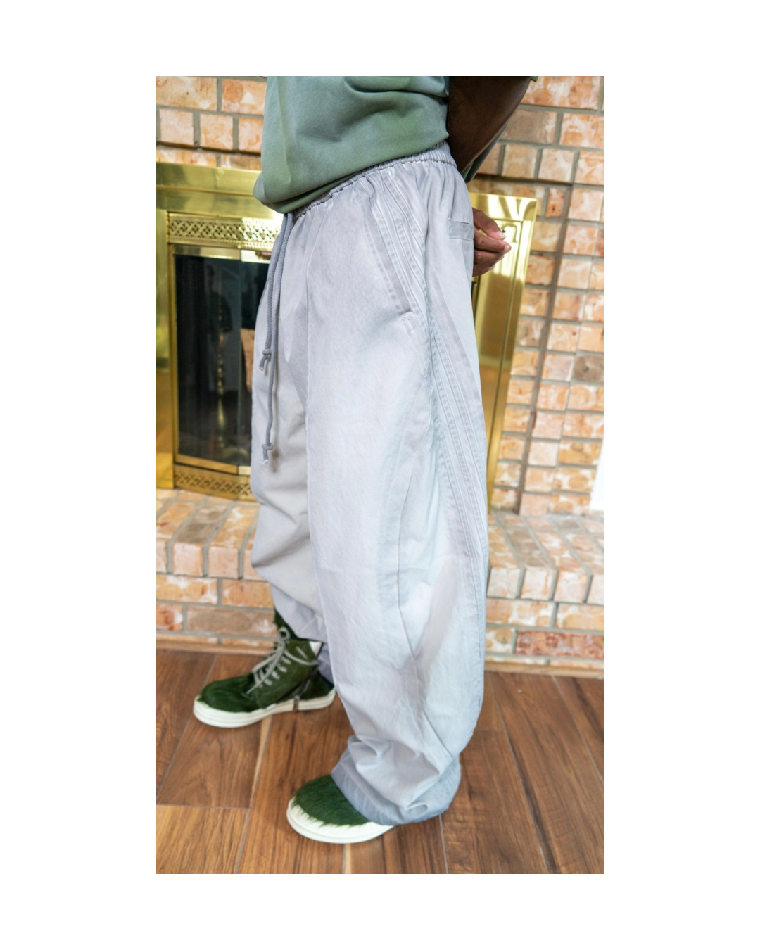 Nylon Stripe Pants